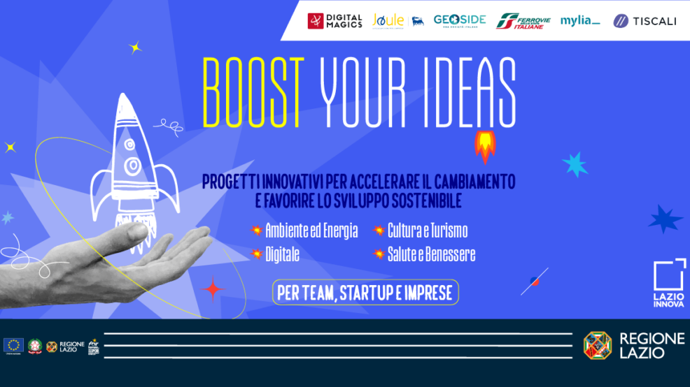 CALL: “Boost your ideas” (Regione Lazio e Lazio Innova) – scadenza 21 dicembre